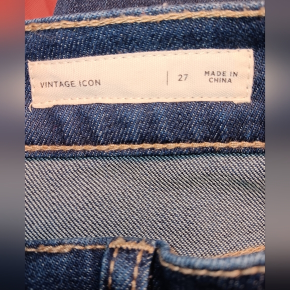 Pac Sun Denim Los Angeles Vintage Icon sz27 w/High Rise & Frayed Hems E.U.C. - Picture 10 of 10